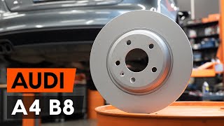 Wie AUDI A4 B8 Limousine Bremsscheiben hinten wechseln [AUTODOC TUTORIAL]