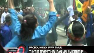 Tuntut penutupan tempat hiburan malam di Probolinggo, mahasiswa PMII berdemo - iNews Malam 01/02