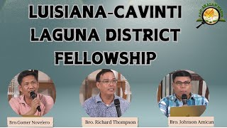 LIVE! LUISIANA-CAVINTI DISTRICT FELLOWSHIP Q\u0026A PROGRAM | Oct. 10,2024 |