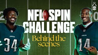 NFL Spin Challenge 🏈 | Behind The Scenes ft. Elanga, Hudson-Odoi \u0026 More! 🎬