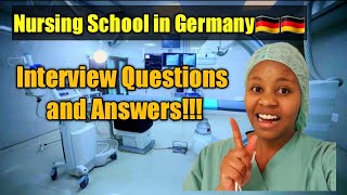 Nursing School interview Q n A in Germany!!