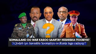 Xog Somaliland oo shaacisay 3 Qodob oo Qarsonaa heshiiskii ay wada galeen dhigooda itoobiya?