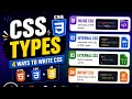 3 Types of CSS Every Beginner Must Know