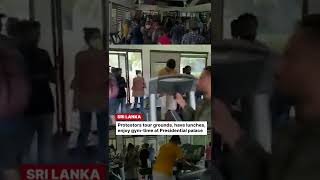 Sri Lanka Economic Crisis: Protesters Use Gym, Tour Grounds at Presidential Palace; Watch | #Shorts