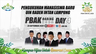 🔴 LIVE | Pengukuhan Mahasiswa Baru dan Penutupan PBAK Daring 2020 UIN Raden Intan Lampung