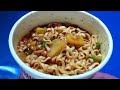 夜食動画　カップヌードル　イタリアンカレー　日清 カップラーメン instant cup ramen tomato curry flavor