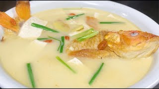 Why is the fish soup cooked in the restaurant so delicious?   the soup color is milky