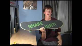 Shake junt grip tape, Shake junt bearings, and Baker skate board review