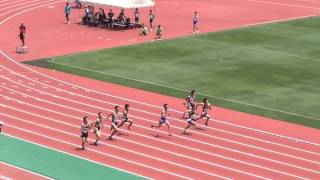 第67回名古屋市立高等学校体育大会   男子100m 決勝 2015/7/26