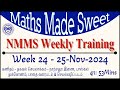 Week 24 - 2024-11-25 - NMMS Weekly Training -Tetramino-Pascal Triangle - Flow charts MathsMadeSweet