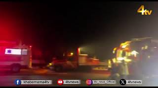 Volvo Bus and Truck Accident | Aligarh | 21 November 2024 | 4tv News