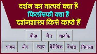 Darshan Kya Hai | दर्शन का अर्थ | What is Philosophy | दर्शन किसे कहते हैं | दर्शनशास्त्र क्या है