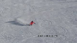 New Zealand Mt Hutt long turn. 급경사 롱턴