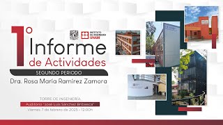 1er Informe de Actividades del Segundo Periodo de la Dra. Rosa María Ramírez Zamora