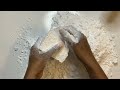 chunky crunchy homemade gym chalk blocks l asmr l oddly satisfying