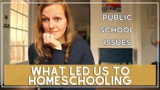 WHAT LED US TO HOMESCHOOLING | Our Issues With Public School | Why We Left The Public School System