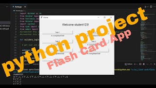 Flashcard App Using Python & Tkinter | Python GUI Project