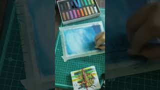 easy acrylic landscape painting | #acrylicpainting #landscape #shorts #shortvideo #trending #viral