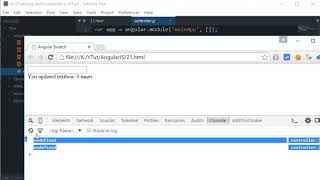 AngularJS Tutorial 21 $scope $watch