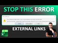 Excel Tips - Remove or Fix External Links Error | Update External Links
