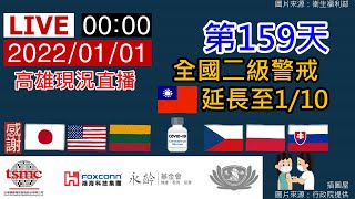 20220101【全國疫情警戒第二級】159天0000高雄現況直播《路口CCTV監視器影像》【沒有聲音】勤洗手、戴口罩、保持社交距離【莫忘世上苦人多】我們的敵人是病毒不是彼此，大家都是臺灣人都是一家人