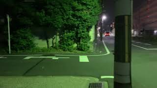 Kyoto Summer Midnight,From Ritsumeikan Kinugasa Campus to Saiin Station walking