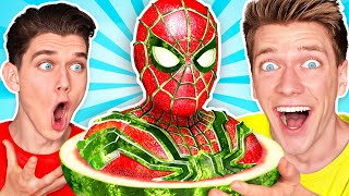 Best of Food Art Challenges!!! *Must See* How To Make The Best Disney Avengers & Minecraft Art