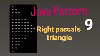 Print Right pascal's triangle star pattern program in java l #starpattern#CoderSandy0