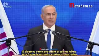 🚨 Urgente: Benjamin Netanyahu se pronuncia contra Lula em coletiva.