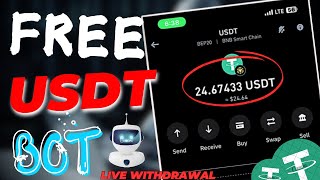 Claim $50 FREE USDT In 2025  - New usdt Telegram Bot | Step by Step Guide