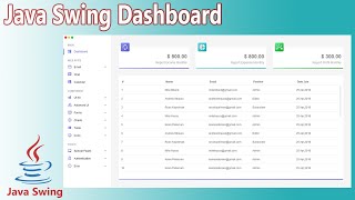 Java Swing UI Design - Create Dashboard with Netbeans using Java Swing