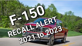 HUGE RECALL 2024 Ford F-150 Recall...close to 1 million trucks impacted!  You should be worried!