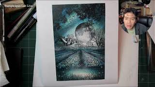 Stampscapes Friday Night Live: Moon Over the Fields