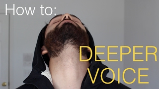 How to make your voice DEEPER | 4 Steps