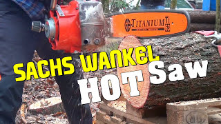 SACHS WANKEL Hot Saw ✘ Burg Wintertreffen  Kreiskolbenmotor mit Biss KM 48