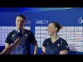 Thom Gicquel and Delphine Delrue, first mixed doubles finalists of the European Games 2023