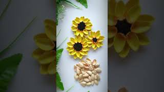 Pista Shells Crafts- Sunflowers #Shorts