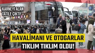 Sömestir Tatili Başladı: İstanbul Havalimanı ve Otogarlarda Yoğunluk! - TGRT Haber