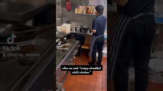 12. How we cook "Crispy shredded Chilli Chicken" in Beijing noodles