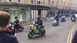 Vintage Vespa Rally in Stamford UK