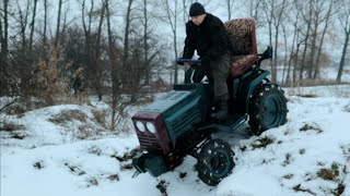 Тестуємо розхід бензину на китайському карбі з скутера150с. Мінітрактор ХТЗ Т-012 з двигуном УД-25.