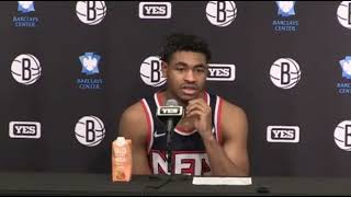 Cam Thomas postgame; Nets beat the Spurs in OT