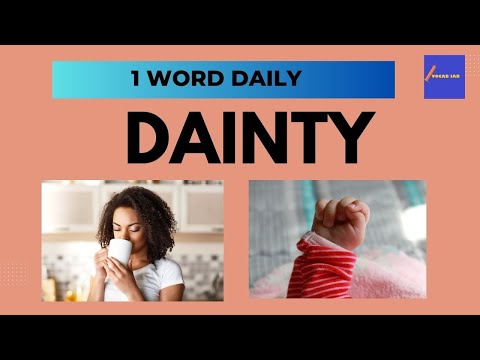 Which word is a synonym for dainty?