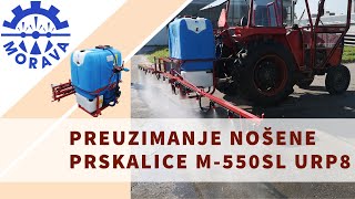 Nošena prskalica M-550SL URP8K MORAVA - demonstracija i preuzimanje prskalice 2020