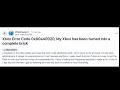 How To Fix Xbox Error Code 0x80a40020?