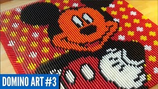 MICKEY MOUSE MADE FROM 5,000 DOMINOES  | Domino Art #3