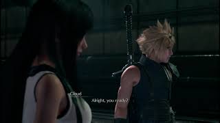 Final Fantasy VII Remake - Cloud and Tifa Train Catch