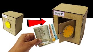 How to make safe from cardboard || How to make mini cardboard locker