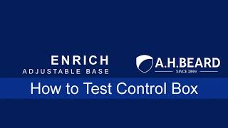 Enrich Adjustable Base How to Test Control Box