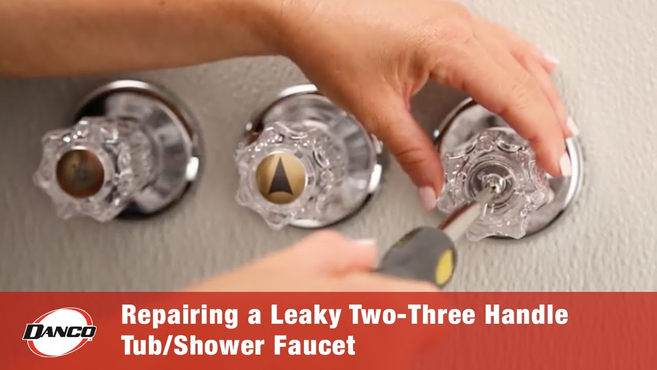 Repairing A Leaky Two-Three Handle Tub-Shower Faucet - YouTube